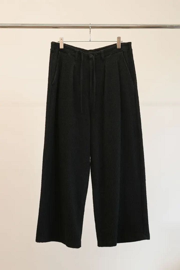 パンツ ANCELLM CUT STRIPE EASY SLACKS NAVY