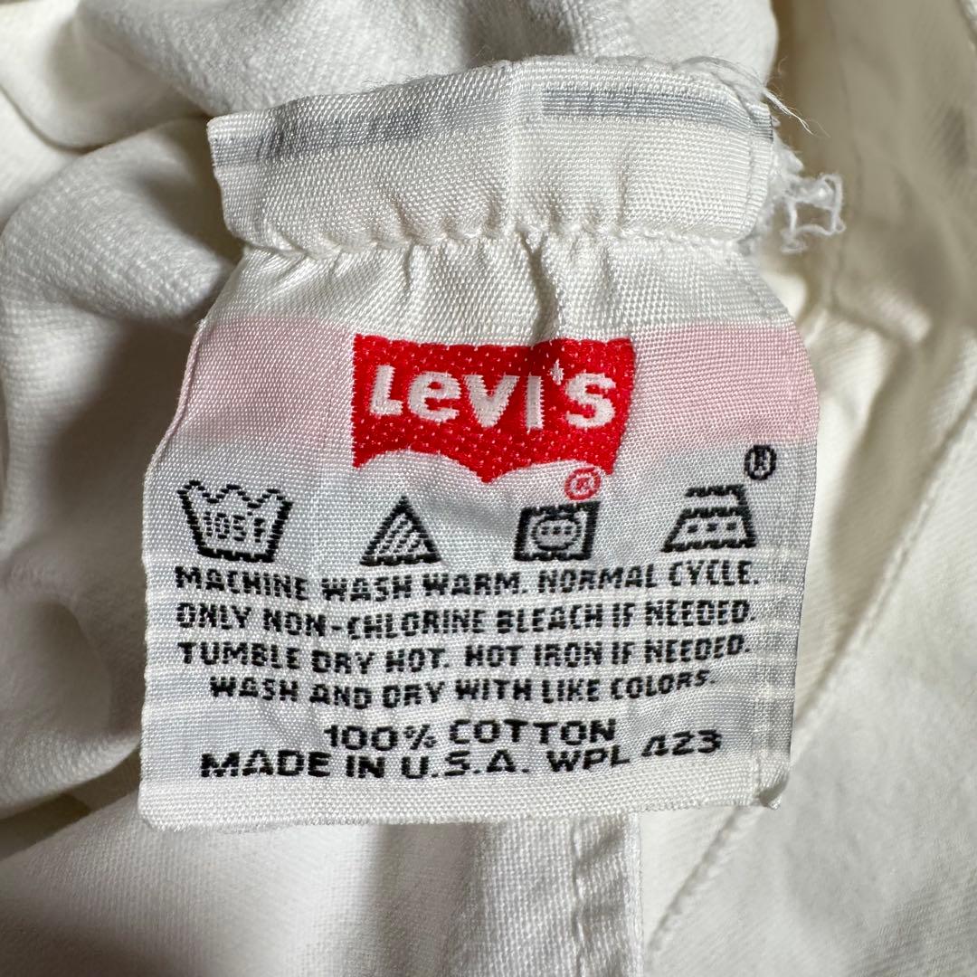 【名作】90s USA製 リーバイス501 ホワイトデニムパンツ 36 × 32