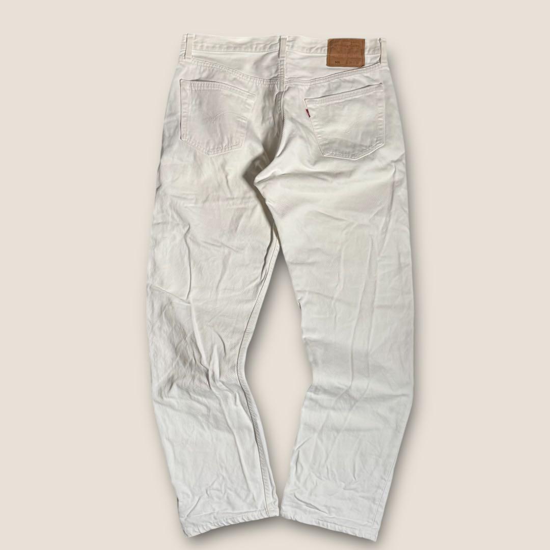 【名作】90s USA製 リーバイス501 ホワイトデニムパンツ 36 × 32