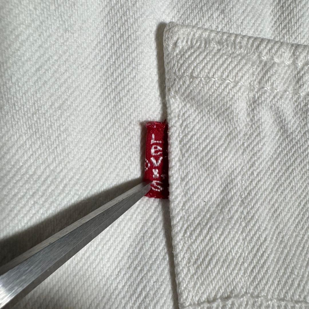 【名作】90s USA製 リーバイス501 ホワイトデニムパンツ 36 × 32