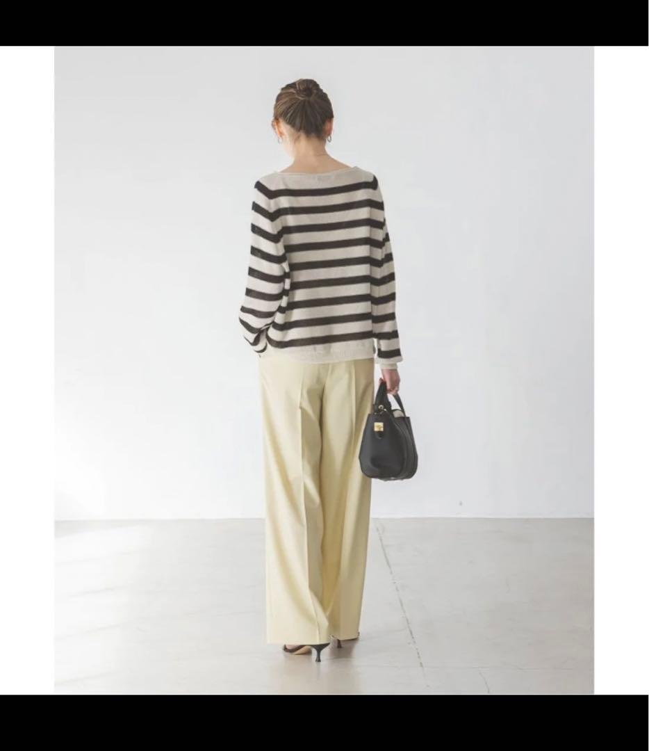 aoi様　NOBLE エステルツイルストレッチスラックスパンツ イエローB 36