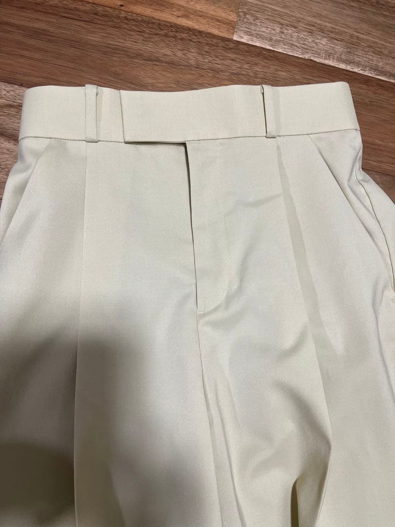 aoi様　NOBLE エステルツイルストレッチスラックスパンツ イエローB 36