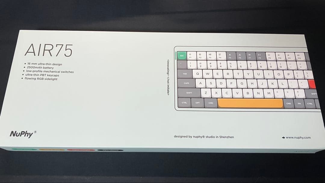 NuPhy Air75 ロープロファイルキーボード