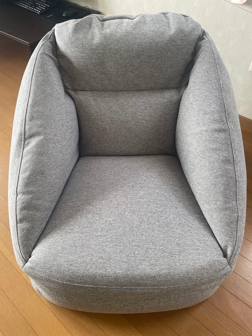 無印良品　空気でできたソファ グレー