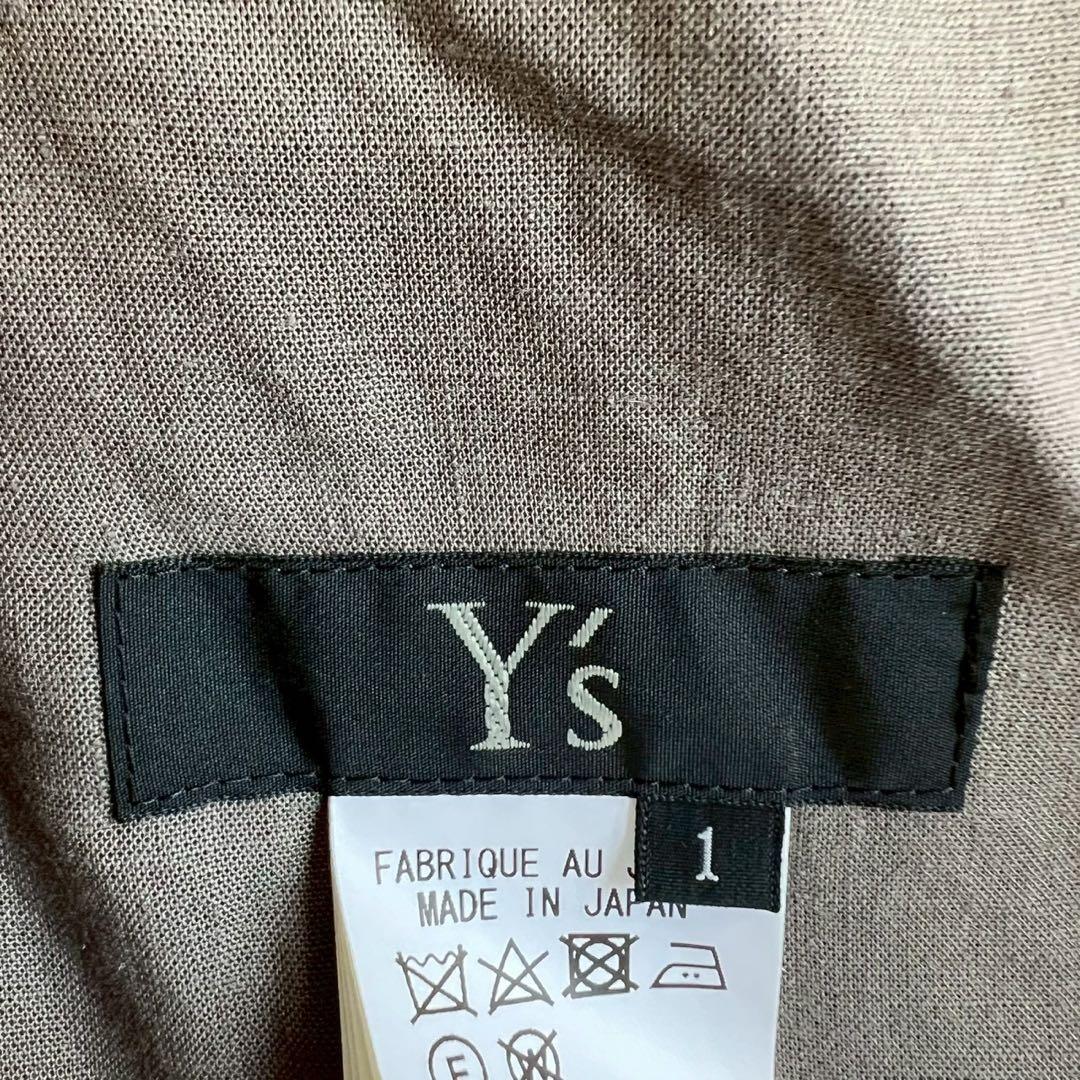 Y'S ヨウジヤマモト 2024 肩紐スクエアドレス エスニック柄 キャミワンピ