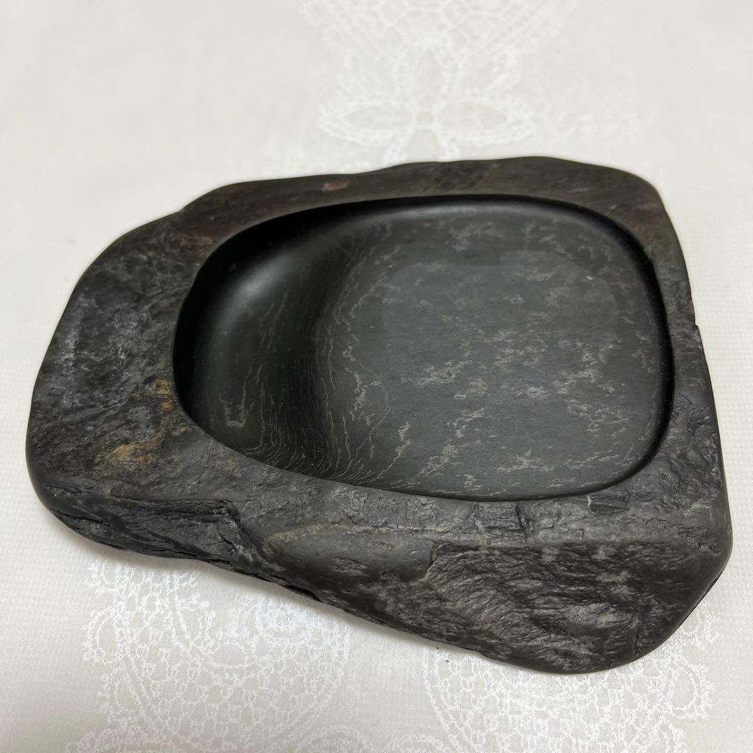 高島虎斑石硯⑥