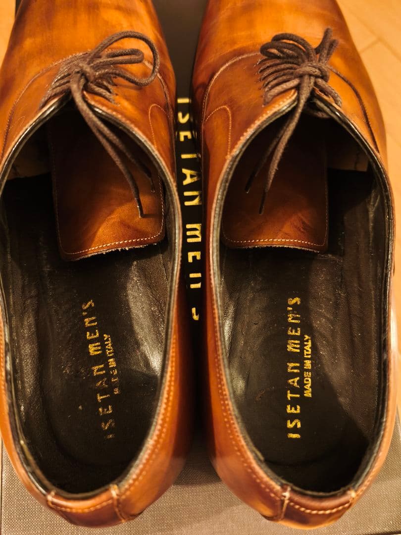 ISETAN MEN'S キャメル シューズ 42