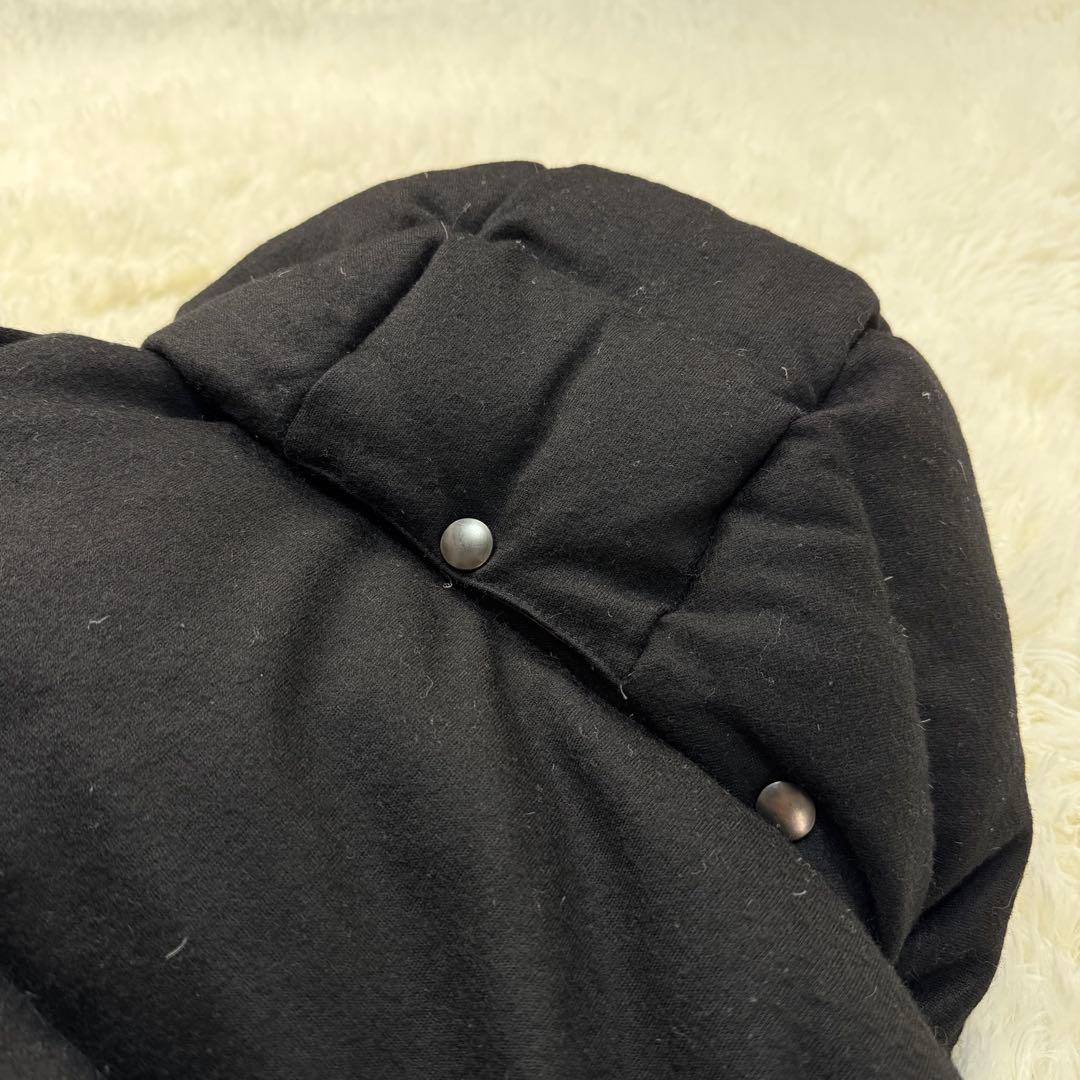 美品　ナノユニバース　西川ダウンジャケット フード付き　脱着可　ブラックLサイズ