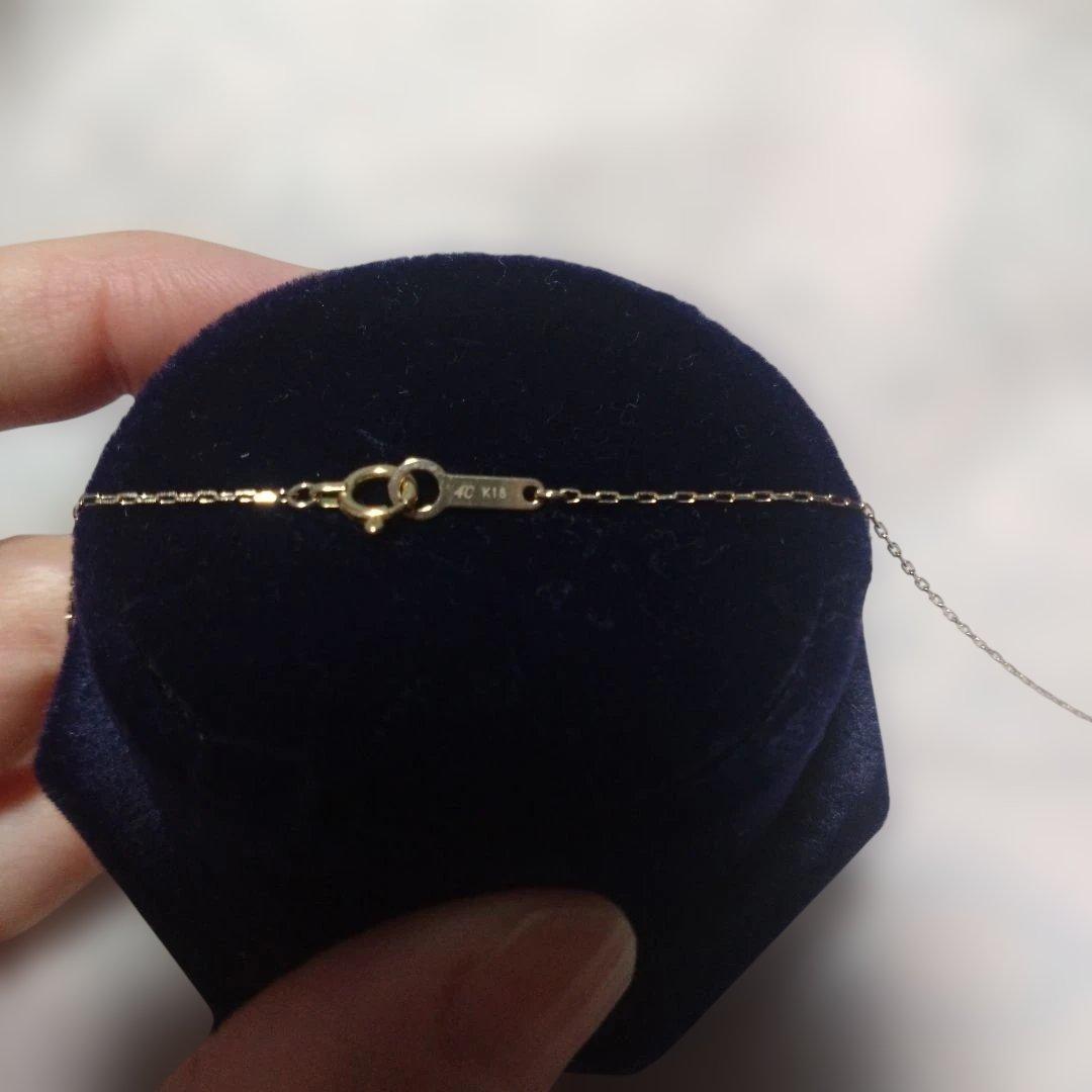 ４℃　オープンハートネックレス　18金