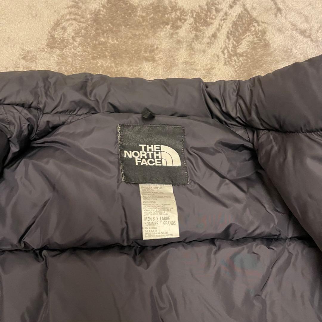 極美品 ノースフェイス　US規格 700フィル 肉厚 ヌプシダウン　XL 黒