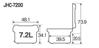 タイガー 業務用電子ジャー JHC-7200 4升 木目調