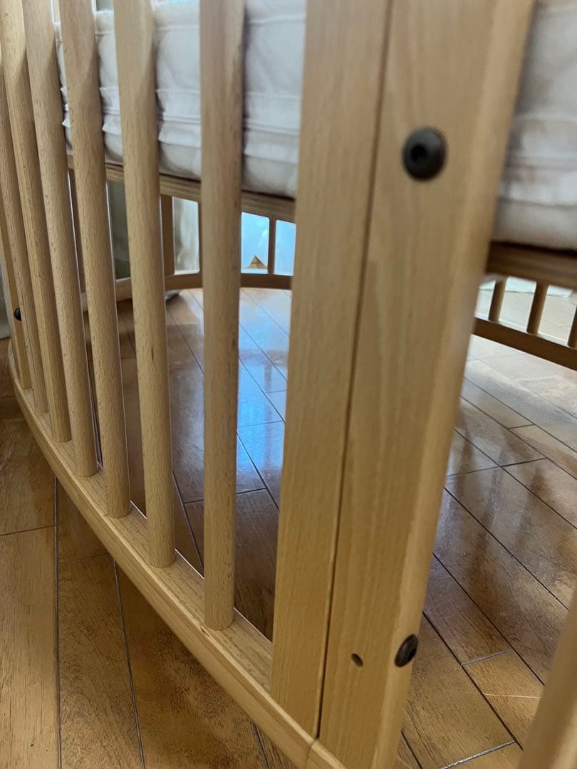 STOKKE スリーピー ベビーベッド 美品 マットレス＆未開封シーツ付き