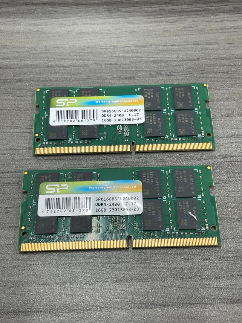 SP DDR4-2400 SO-DIMM メモリー 16GB×2枚 32GB