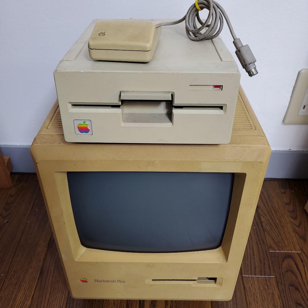 Apple Macintosh Plus 1MB デスクトップ ドライブ マウス