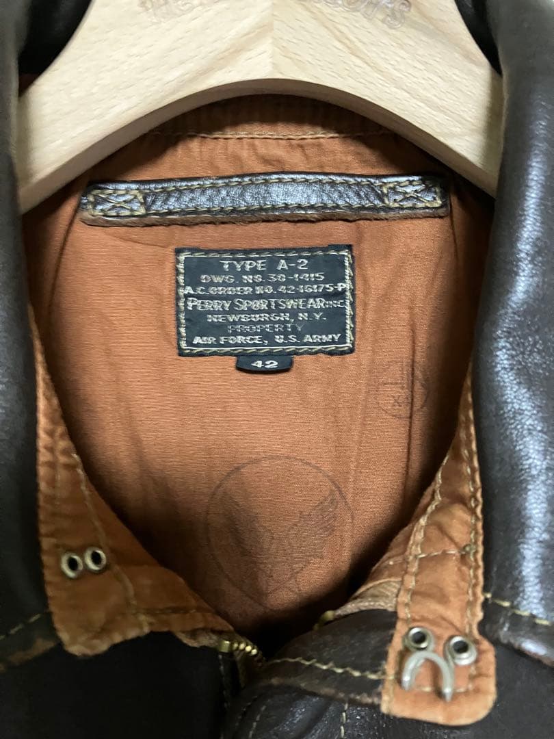 希少サイズ42 美品　THE FEWのA-2 ペリースポーツウェア実名復刻品