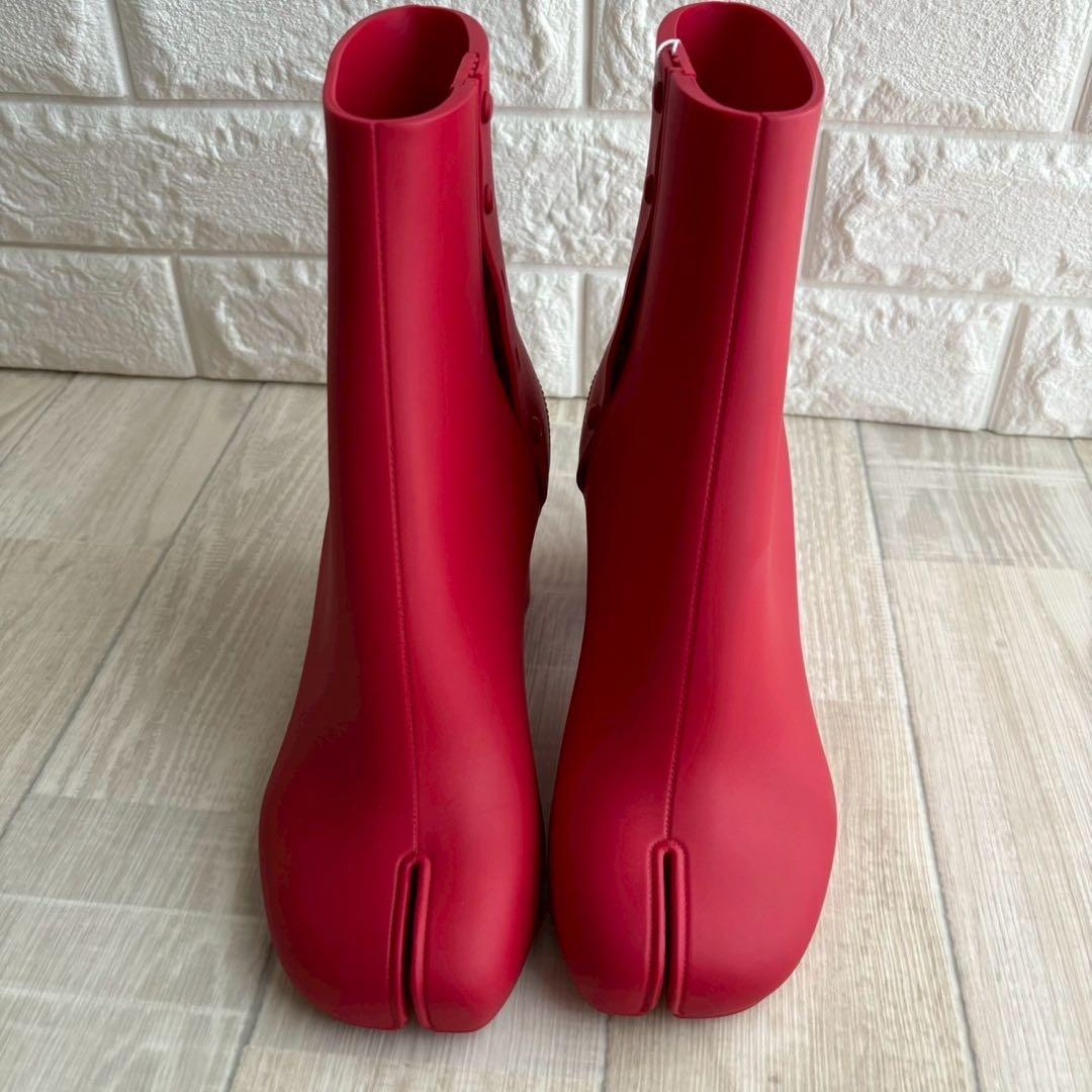 【極美品】 定価14,５０００円 メゾンマルジェラ タビ ラバーブーツ 37