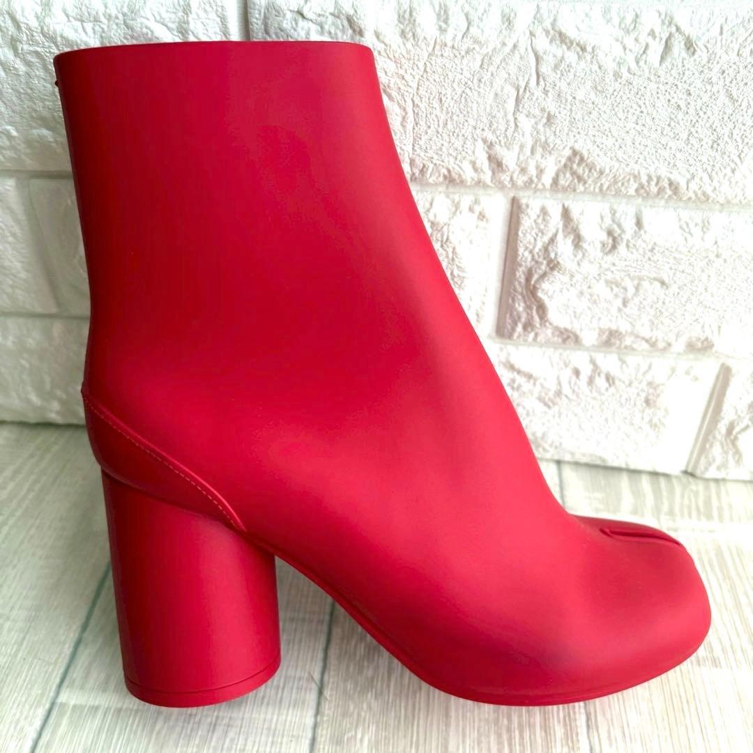 【極美品】 定価14,５０００円 メゾンマルジェラ タビ ラバーブーツ 37