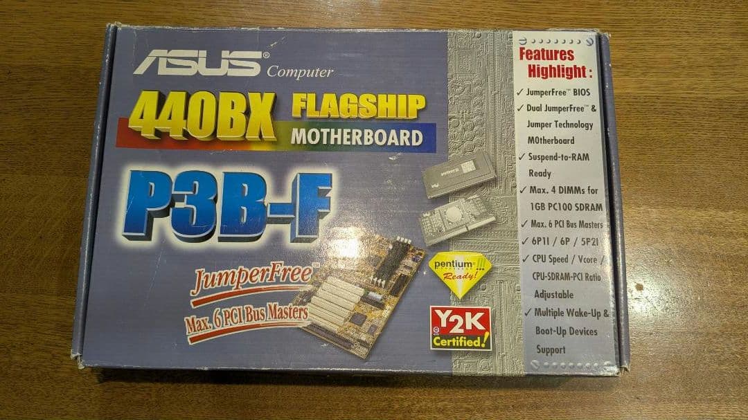 ASUS　P3B-F ＆ Intel Pentium II 450MHz