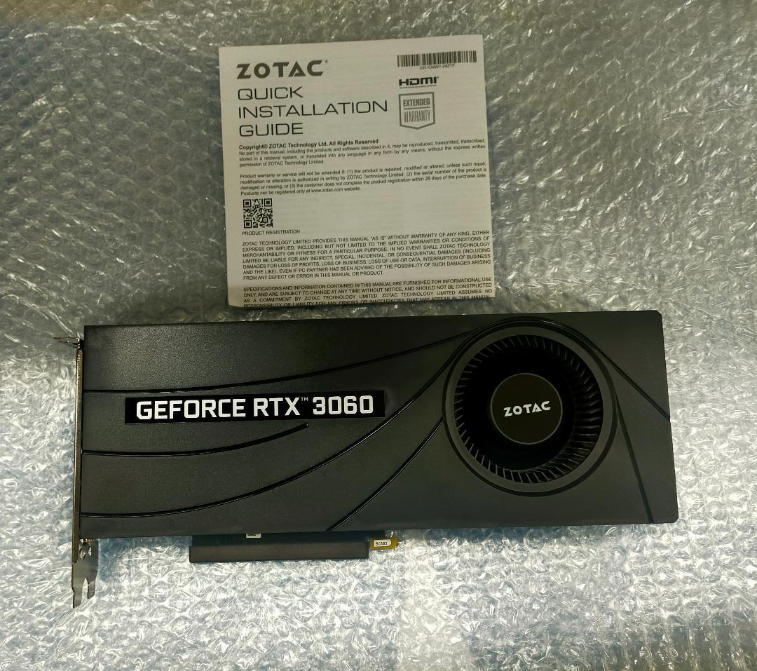 ZOTAC GeForce RTX3060 12GB GDDR6 出品番号220
