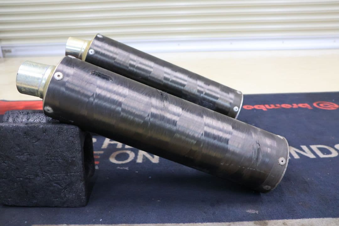 SP忠男　カーボンサイレンサー　2本セット　左右用