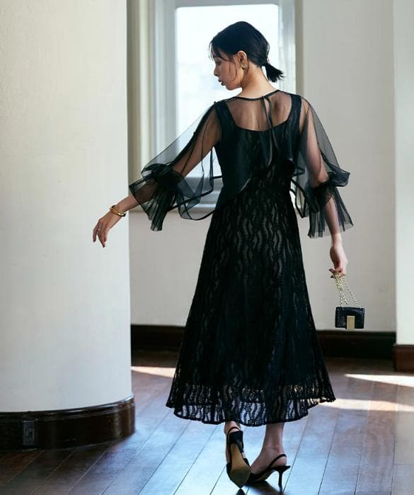 ルイルエブティック マルチwayチュールレイヤーマーメイドレースドレス結婚式