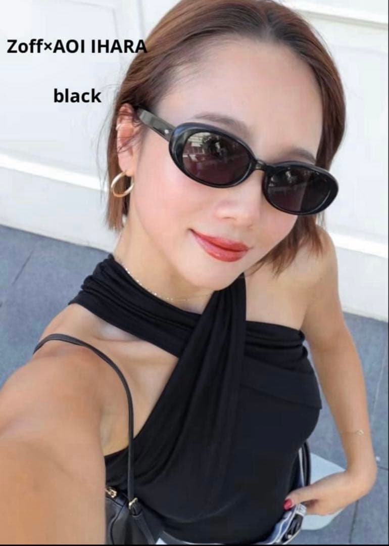 Zoff × AOI IHARA ブラック サングラス　伊原葵
