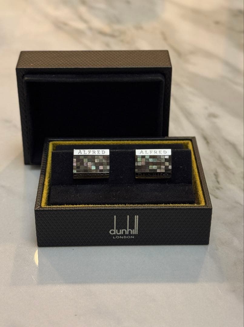 ダンヒル　dunhill モザイク　カフス　カフリンクス