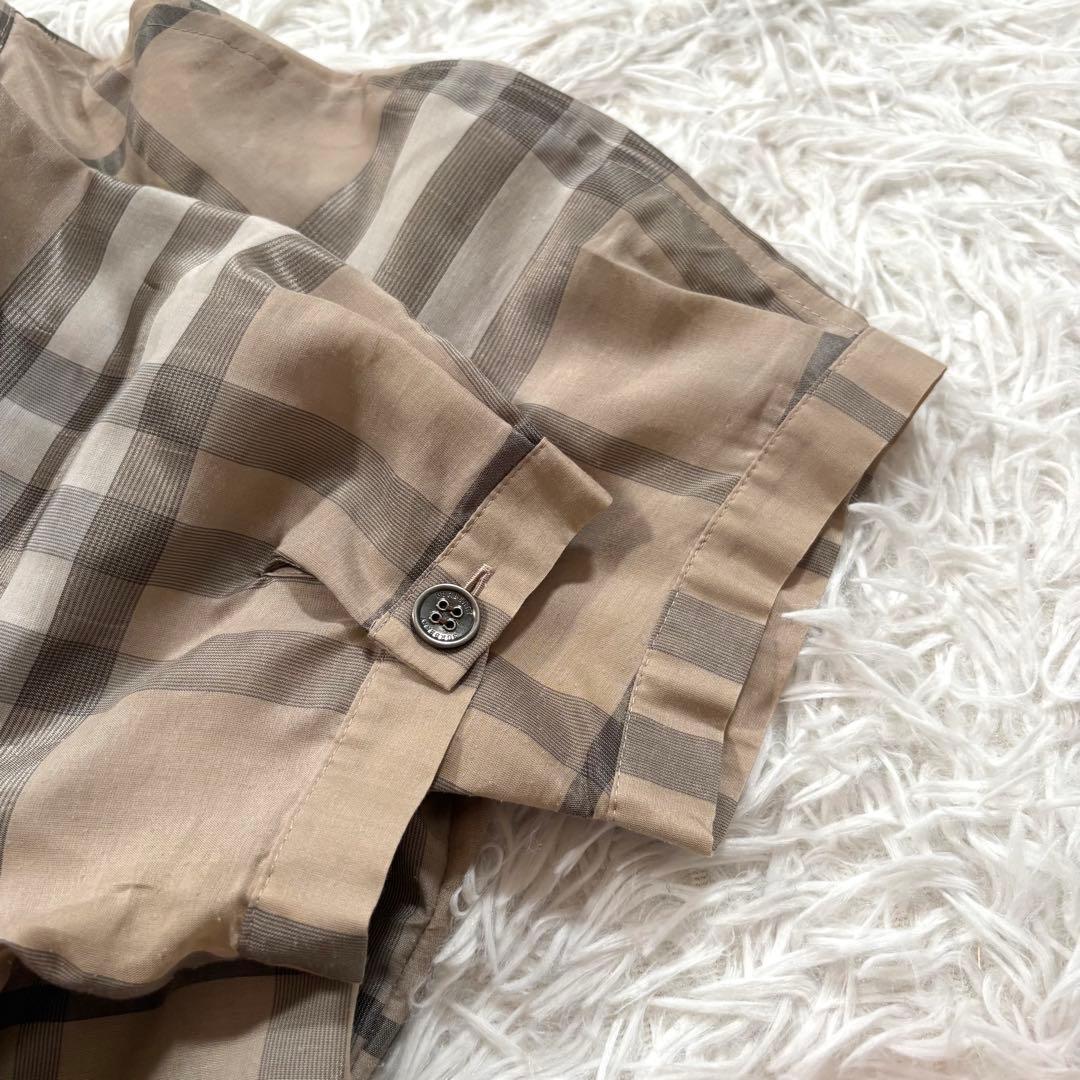 美品✨バーバリーロンドン　メガチェック　ワンピース　ベルト　ベージュ　40