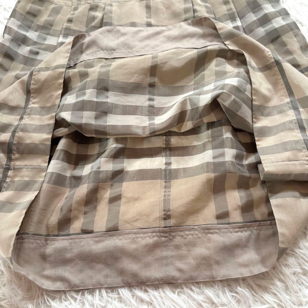 美品✨バーバリーロンドン　メガチェック　ワンピース　ベルト　ベージュ　40