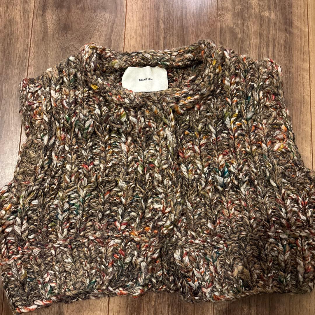 TODAYFUL ニットベスト F BRN