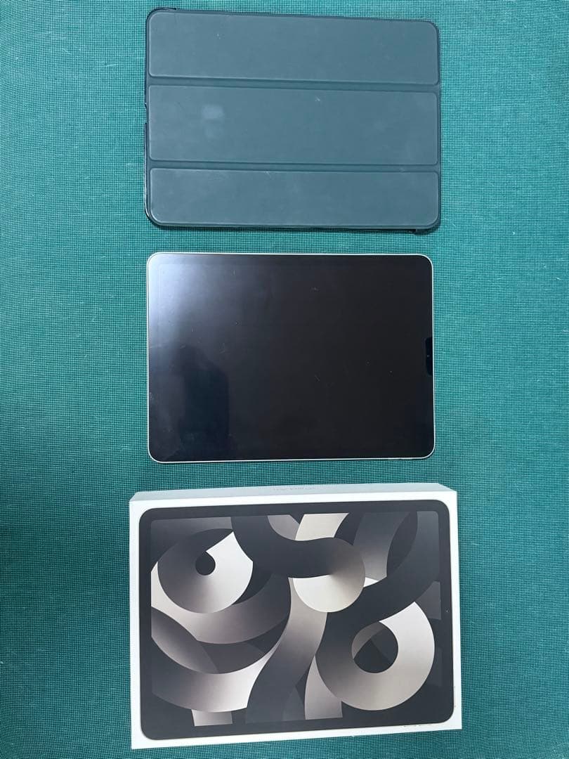 【美品】iPad Air 第5世代 64GB スターライト 箱充電器付 刻印あり