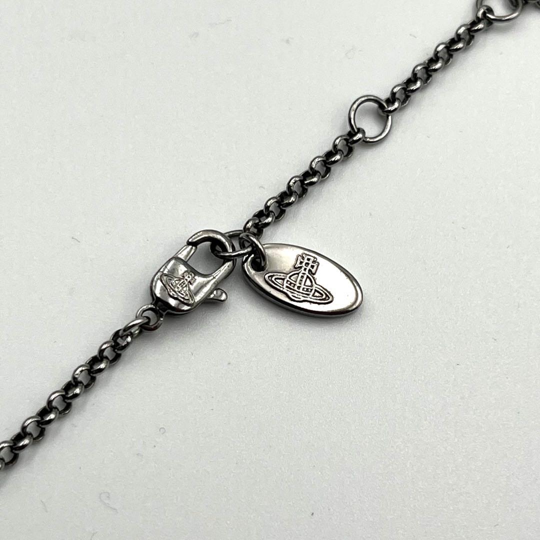 美品✨vivienne westwood ネックレス ラインストーン　シルバー