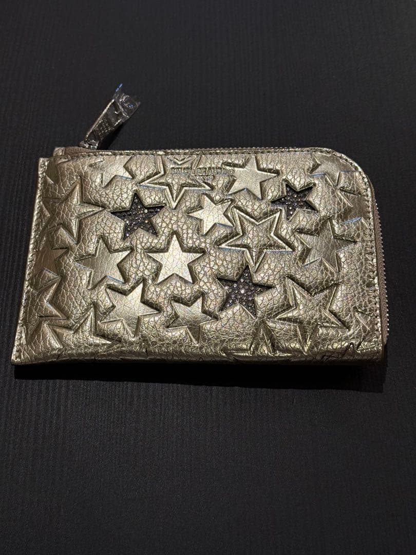 小物 Three Star L-shaped mini wallet