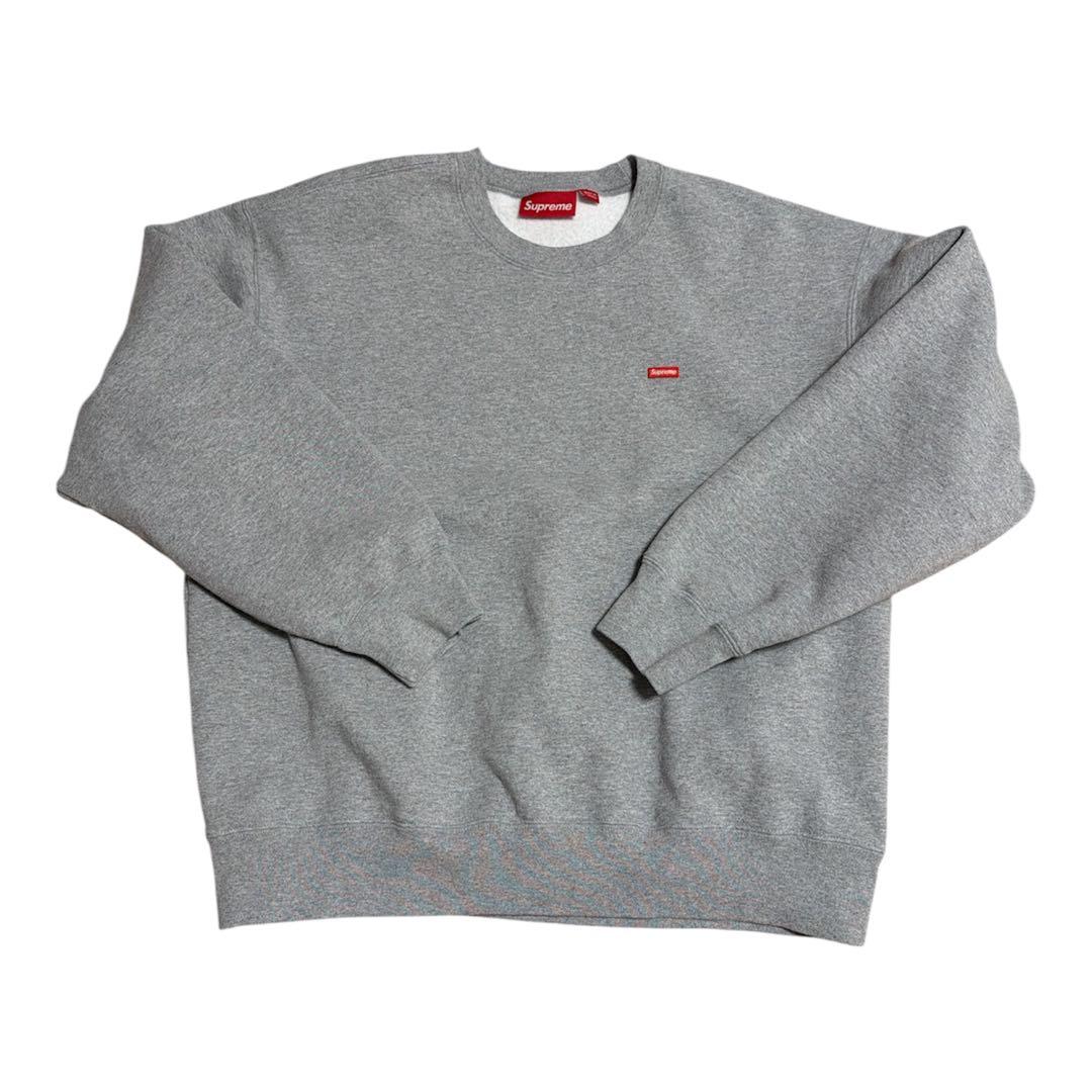 トップス Supreme Small Box Crewneck Heather Grey