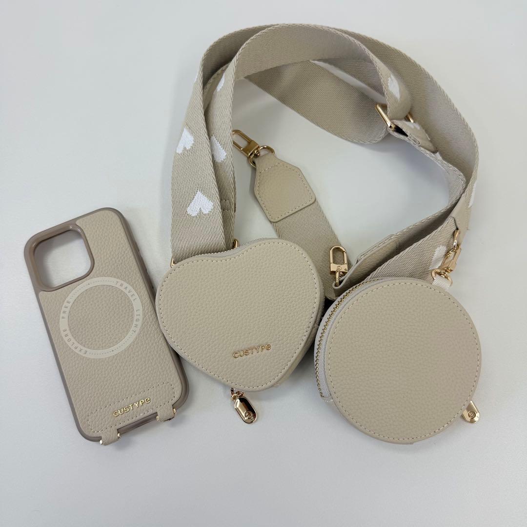 【Custype】iPhone 16 Pro対応 ショルダーケースセット