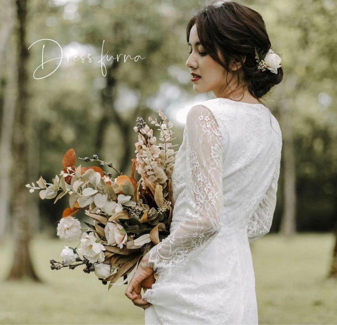 【着画あり】SOLALA (旧FURNA) ウェディングドレス 長袖