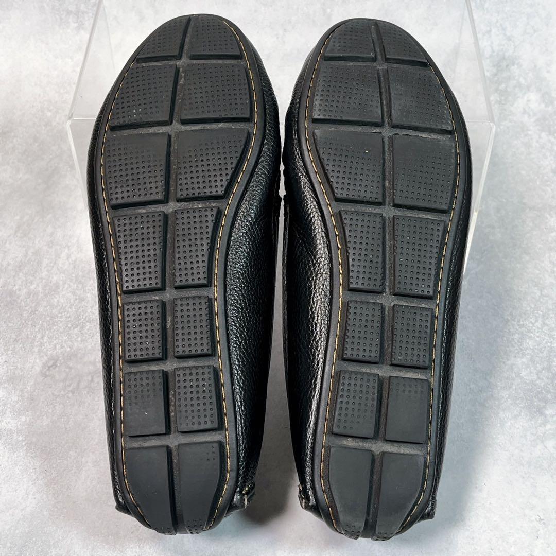 ☆美品☆【ランバン】ドライビングシューズ (23.5) モカシン　シボ革　リボン