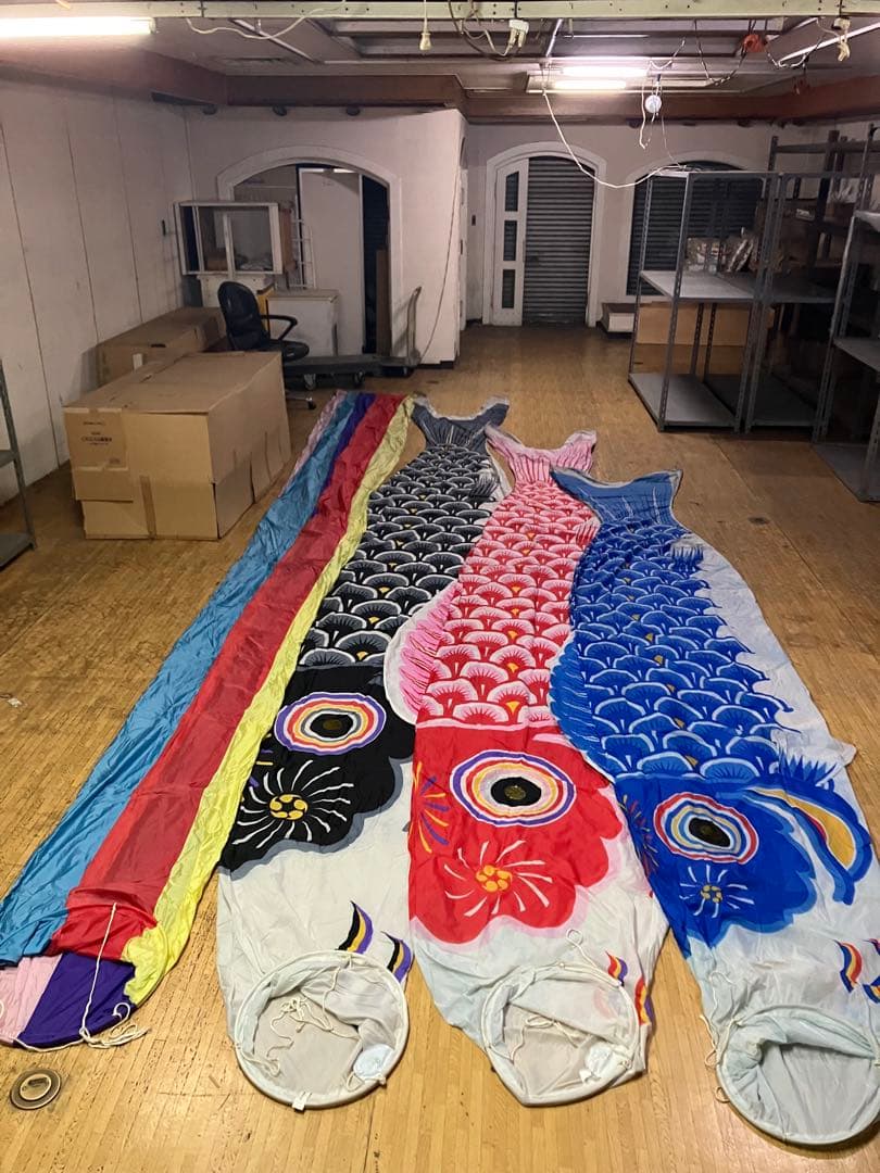 大きな鯉のぼり 4点セット　7ｍ,7ｍ,6ｍ,5ｍ