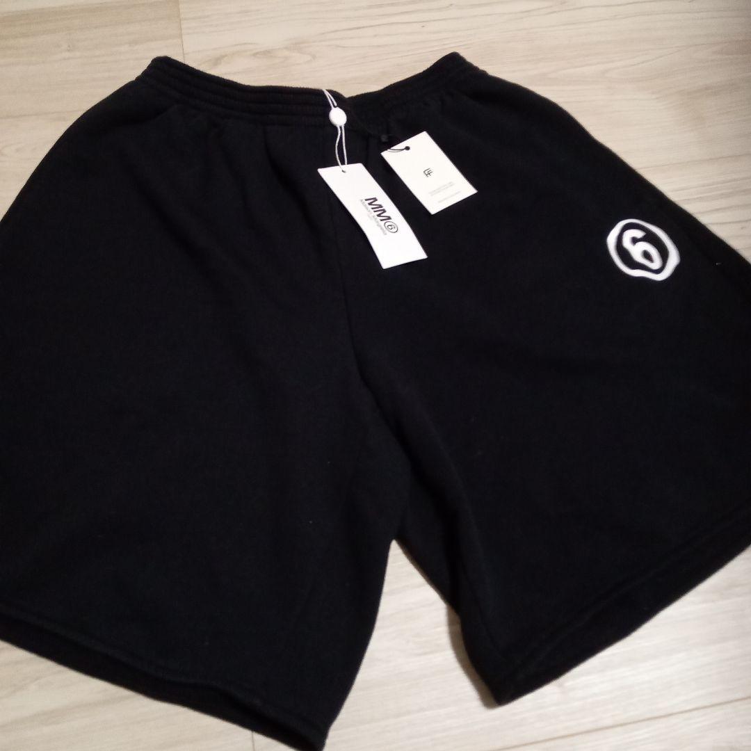 MM6 黒 コットン混紡 ショートパンツ 16