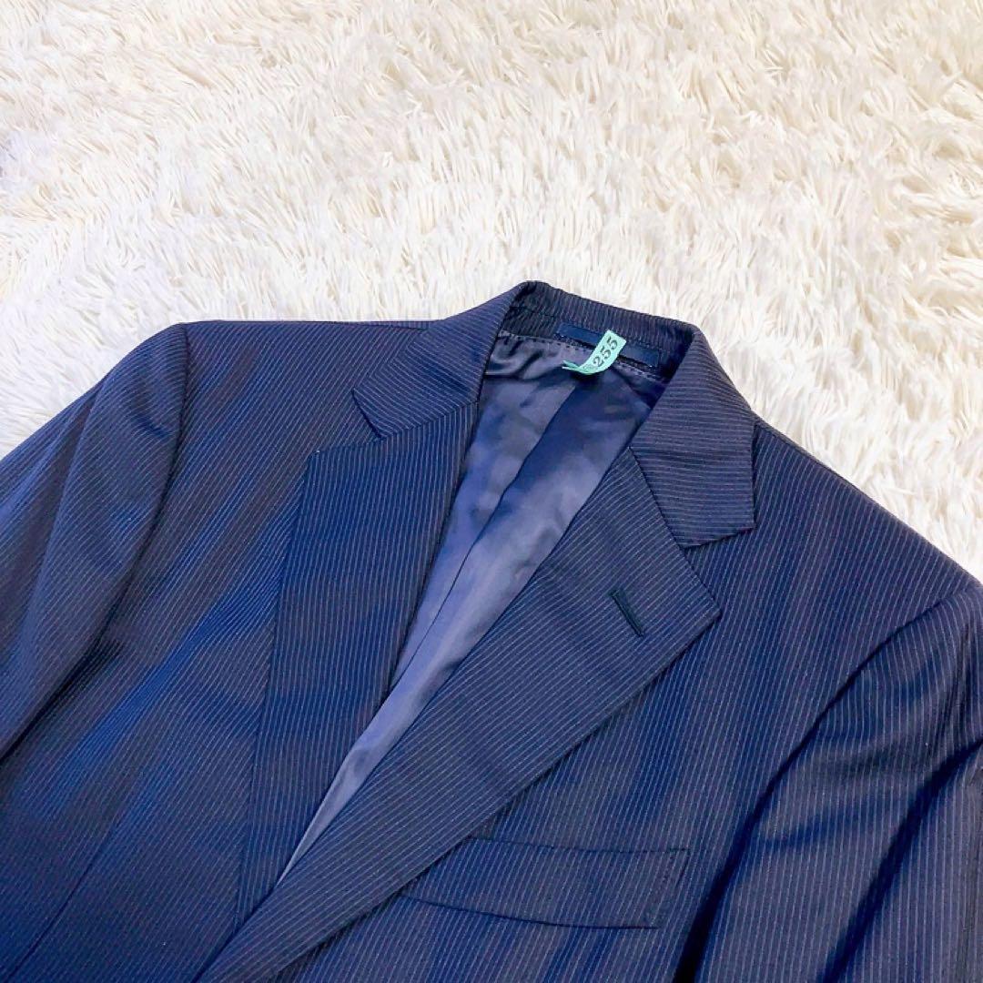 【黒タグ】Ermenegildo Zegna　スーツ　ネイビー　46　MILA