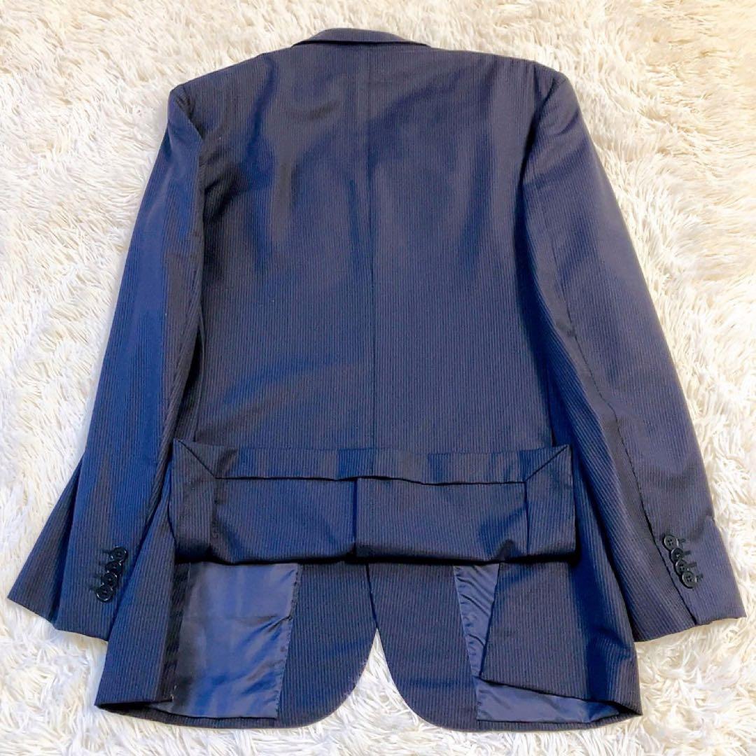 【黒タグ】Ermenegildo Zegna　スーツ　ネイビー　46　MILA