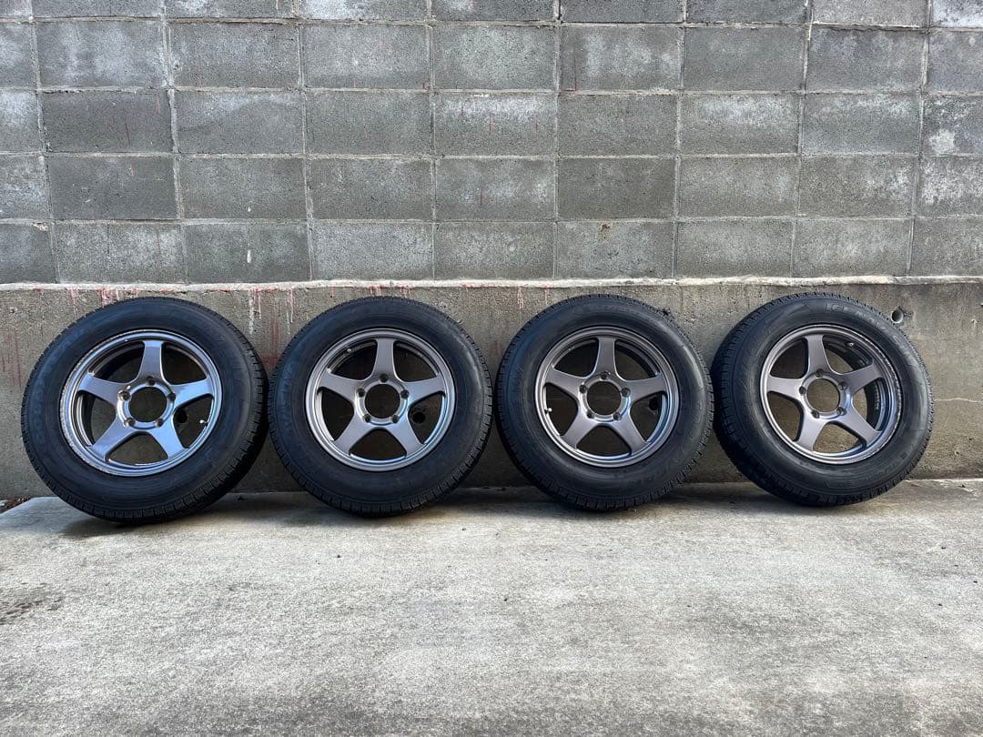 ジムニー　スタッドレスタイヤホイール4本セット　グッドイヤーアイスナビ　22年製