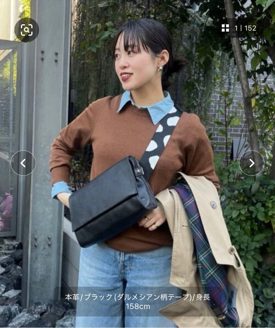 【ear】ボディバッグ ブラック レザー