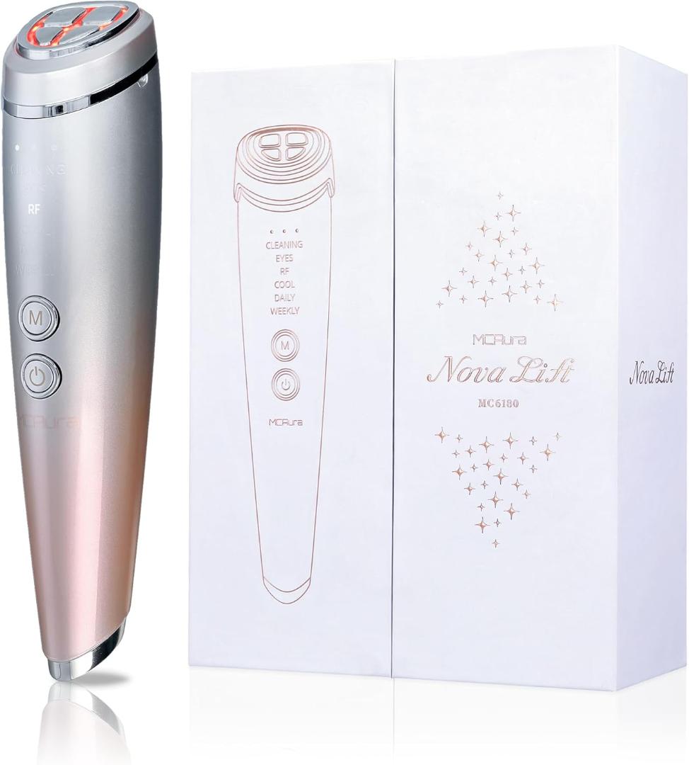 MCAura 多機能美顔器 EMS RF EMS 超音波振動 イオン導入/導出