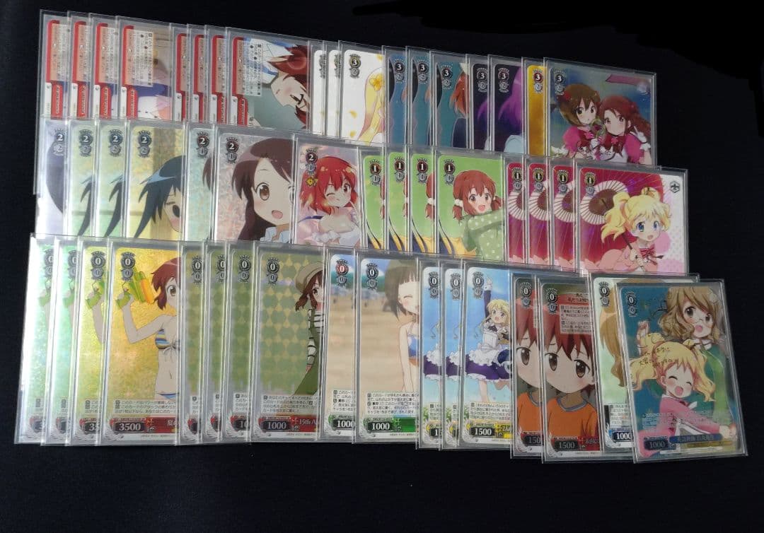 きんいろモザイク 8電源 デッキ 　ホイル多数　サイン　パーツ大量　スリーブ付き