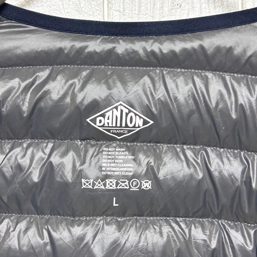 美品 DANTON ダントン インナーダウンクルーネックジャケット 保存袋付き