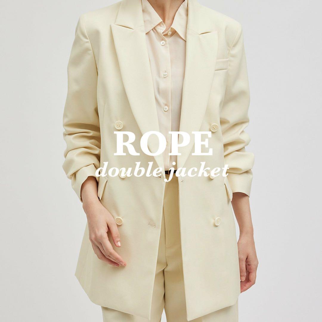 【雑誌掲載】新品 ROPE' 5.2万 ウールモヘヤダブルジャケット 2024年