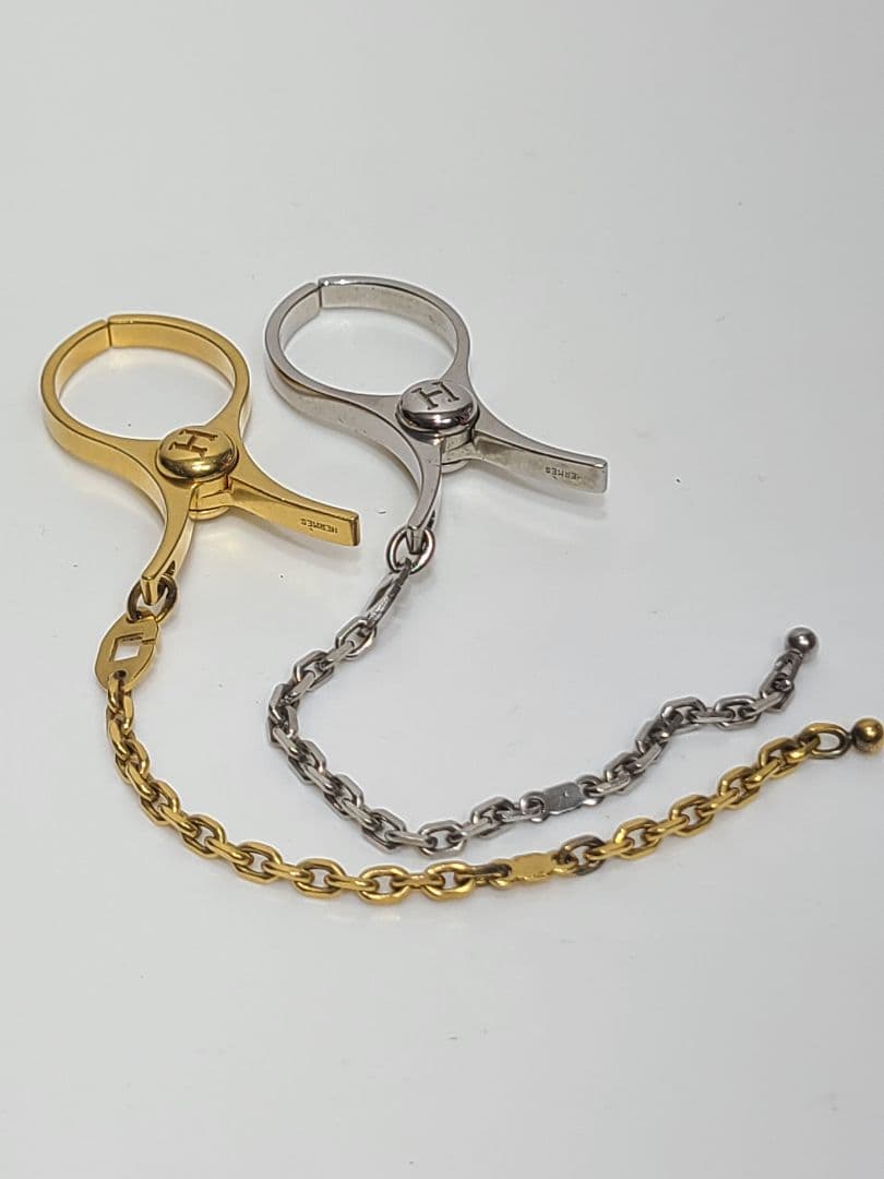 エルメス　グローブホルダー　セット　ゴールド　シルバー