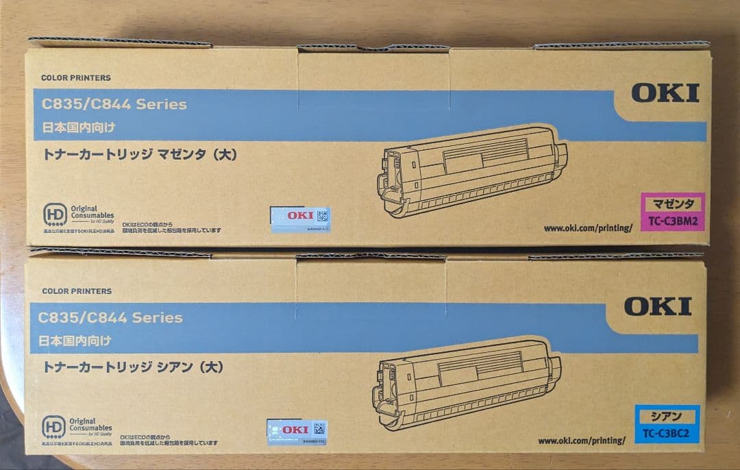 OKI 純正品 トナー TC-C3BM2（大） TC-C3BC2（大）