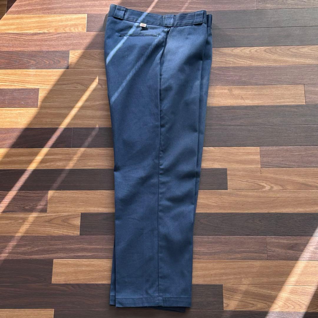 美品 80s USA製 dickies874 チビタグ ネイビー W36